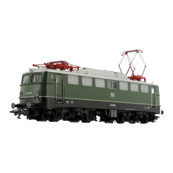 Märklin BR E 40 Betriebsanleitung