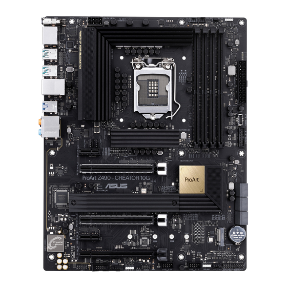 Asus ProArt Z490-CREATOR 10G Handbuch