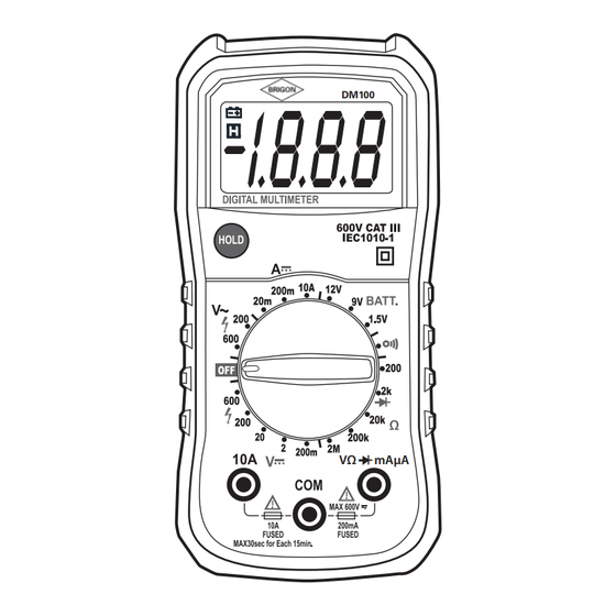 Brigon DM100 Bedienungsanleitung