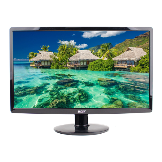 Acer S221HQL Kurzanleitung