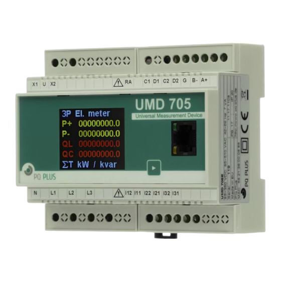 PQ Plus UMD 705 Schnellstartanleitung