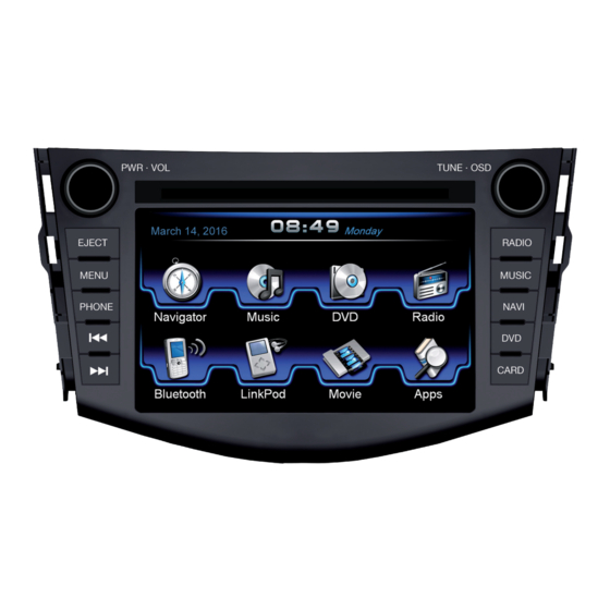 ESX VISION NAVICEIVER VN710 TO-RAV4 Handbuch