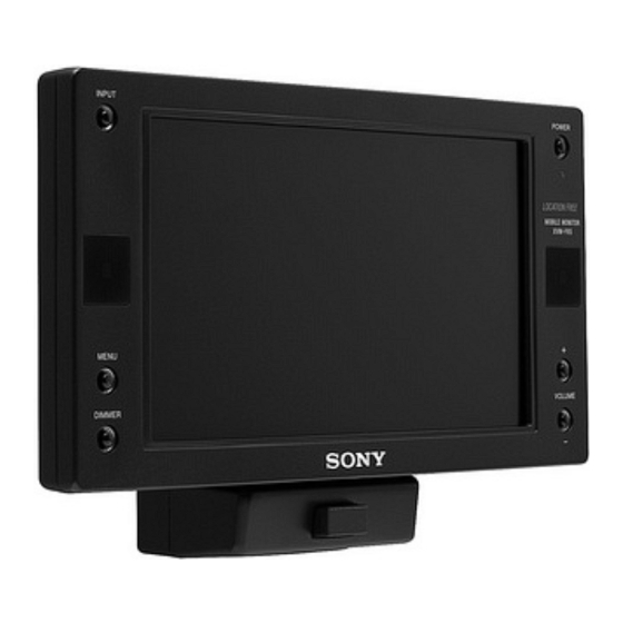Sony XVM-F65 Bedienungsanleitung