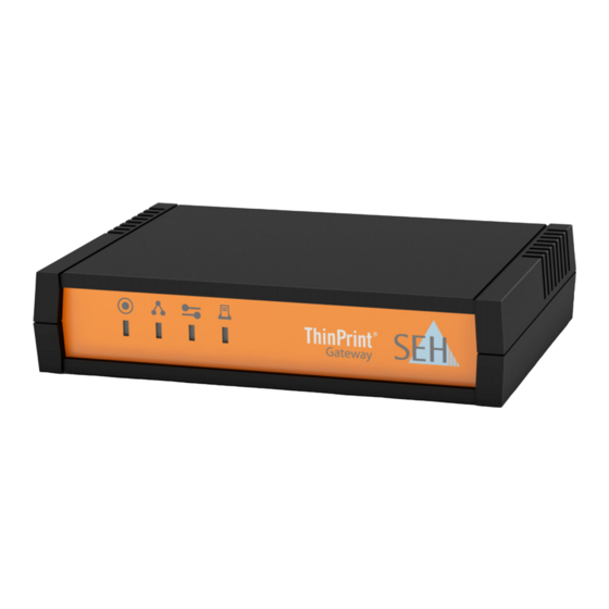 SEH TPG-25 Benutzerdokumentation