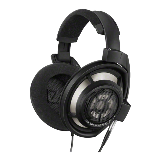 Sennheiser HD 800 S Bedienungsanleitung
