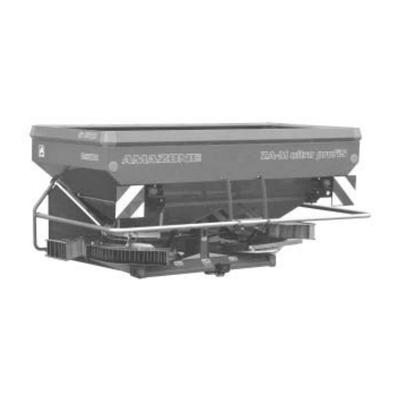 Amazone ZA-M Ultra Betriebsanleitung