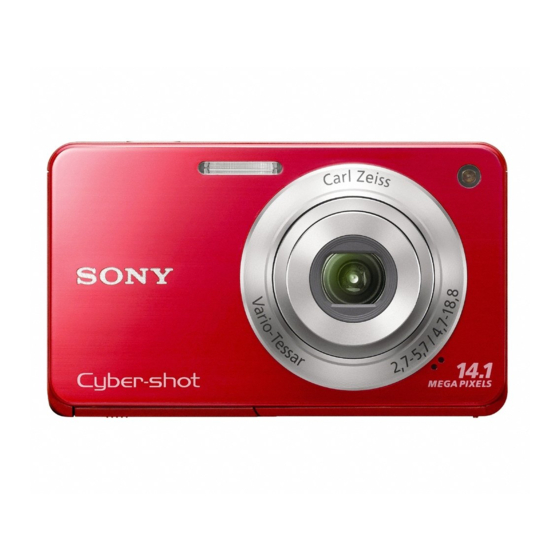 Sony Cyber-shot DSC-W560 Handbuch