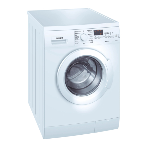 Siemens WM14E490CH/14 Aufstellanleitung