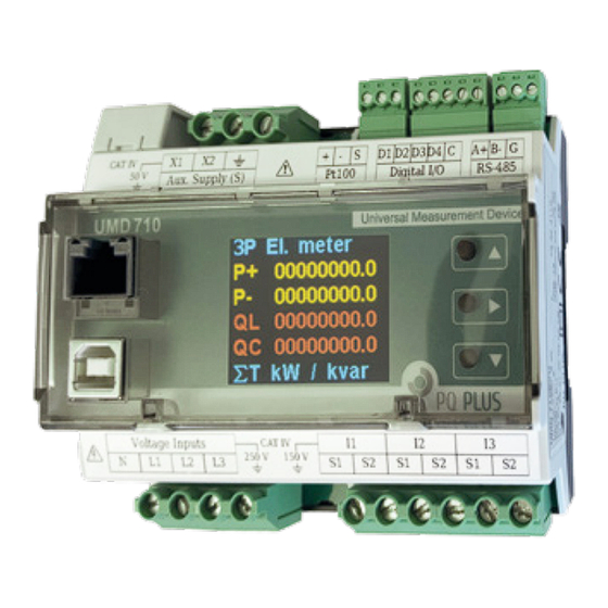 PQ Plus UMD 710EVU Schnellstartanleitung