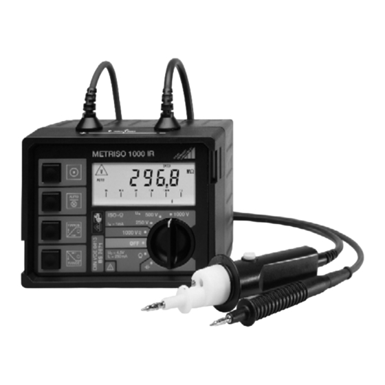 Gossen MetraWatt 3-348-712-02 Bedienungsanleitung