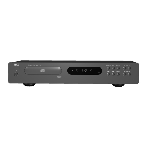 NAD c542 Handbücher
