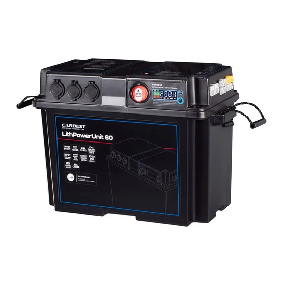 Carbest LithPowerUnit 80 Benutzerhandbuch