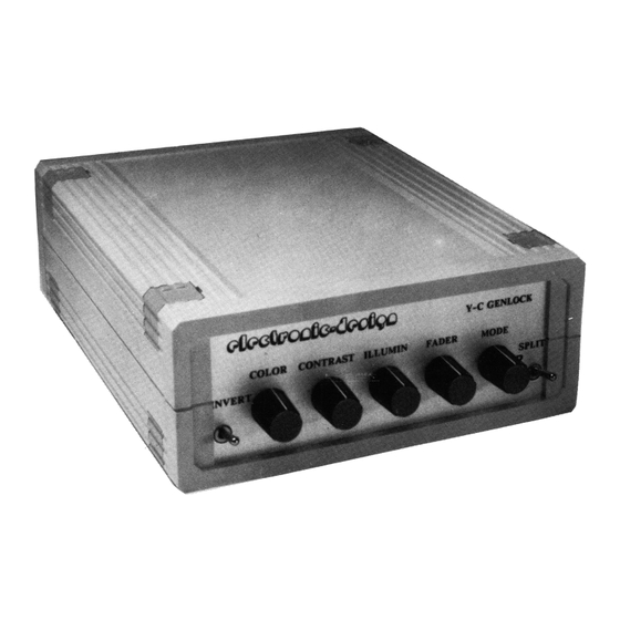 Electronic Design Y-C-Genlock Bedienungsanleitung