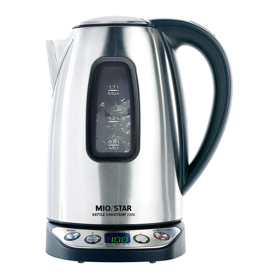 mio star KETTLE VARIOTEMP 2000 Bedienungsanleitung