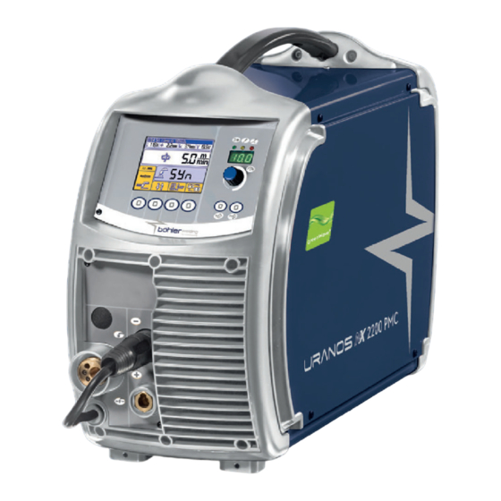 voestalpine Bohler URANOS NX 2200 PMC Bedienungsanleitung