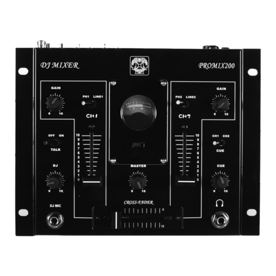 HQ Power PROMIX200 Bedienungsanleitung