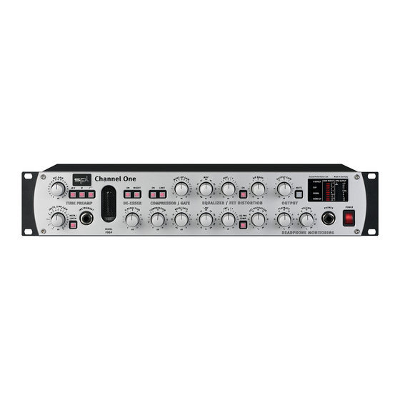 SPL Channel One 2950 Bedienungsanleitung