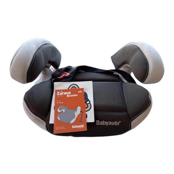 Baby auto Zarauz Booster Gebrauchsanweisung