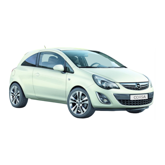 Opel corsa 2013 Betriebsanleitung