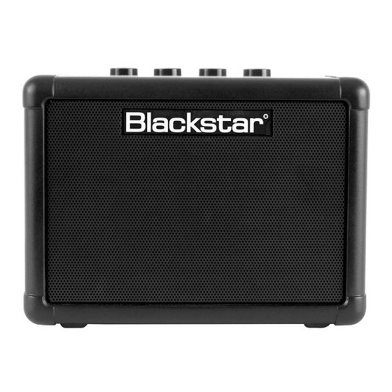 Blackstar FLY Bedienungsanleitung