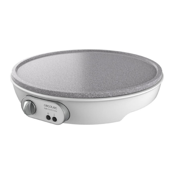 cecotec Fun Crepestone Bedienungsanleitung