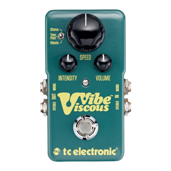 TC Electronic VISCOUS VIBE Schnellstartanleitung