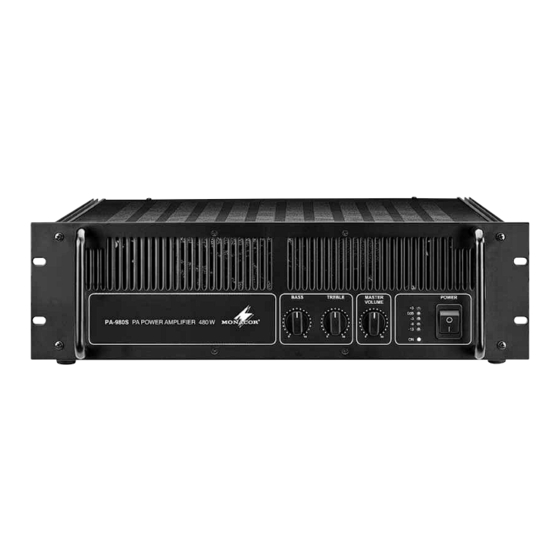 Monacor PA-980S Bedienungsanleitung