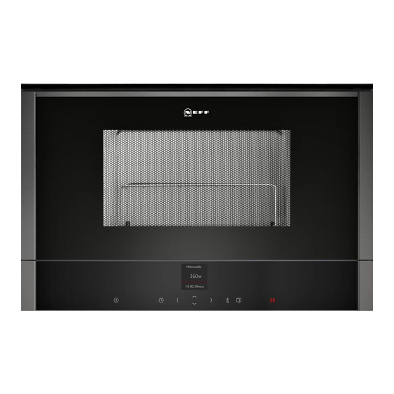 NEFF C17WR01 0 Serie Gebrauchsanleitung