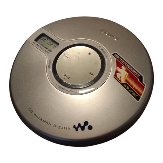 Sony EJ119 Bedienungsanleitung
