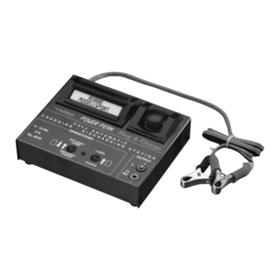 ROBBE POWER PEAK PLUG &CHARGE Bedienungsanleitung