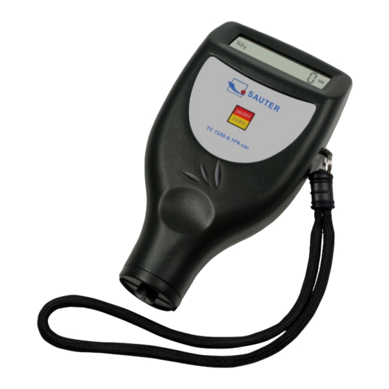 Sauter TC car Betriebsanleitung