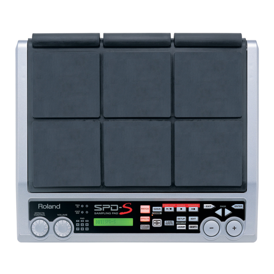 Roland SPD-S Schnellstart
