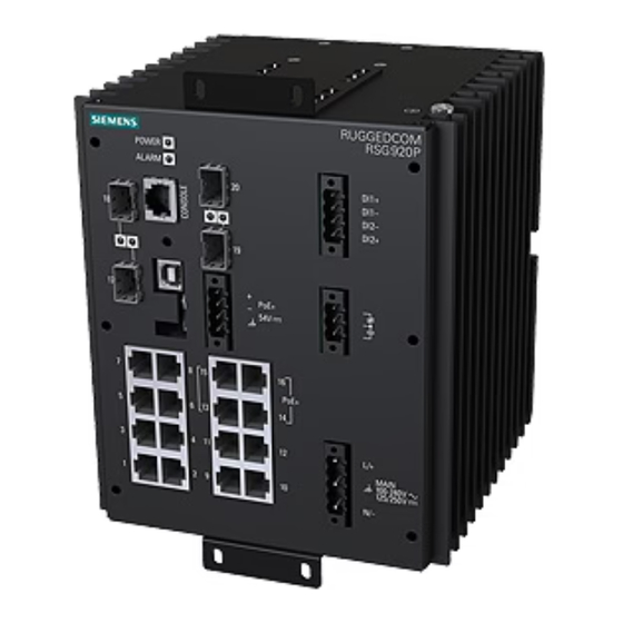 Siemens SIMATIC NET RUGGEDCOM ROS v5.6 Konfigurationshandbuch