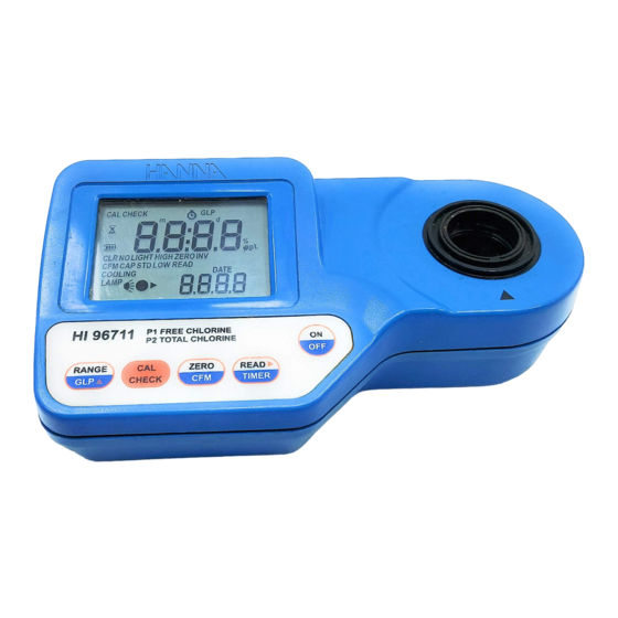 Hanna Instruments HI 96711 Bedienungsanleitung