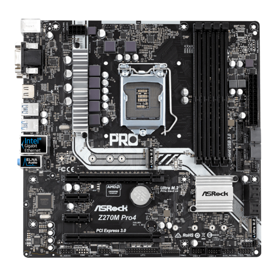 ASROCK Z270M Pro4 Handbuch