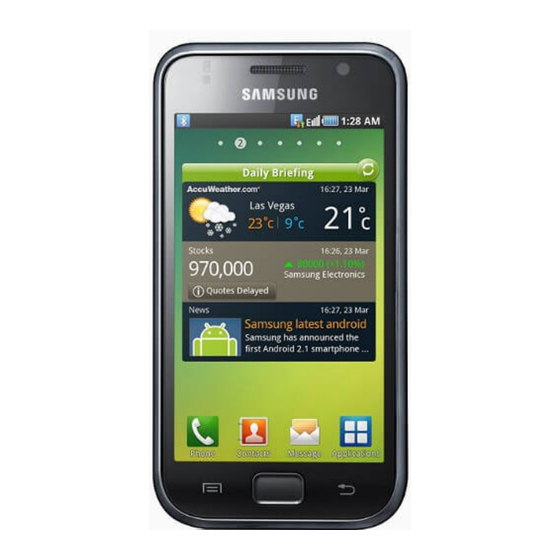 Samsung Galaxy S1 Benutzerhandbuch