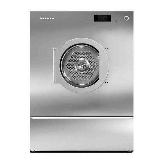Miele PDR 914 Gebrauchs- Und Aufstellanweisung