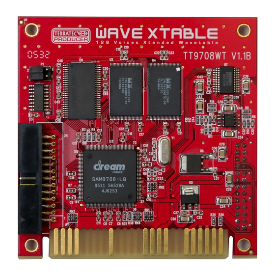 TerraTec WAVE XTABLE Handbuch