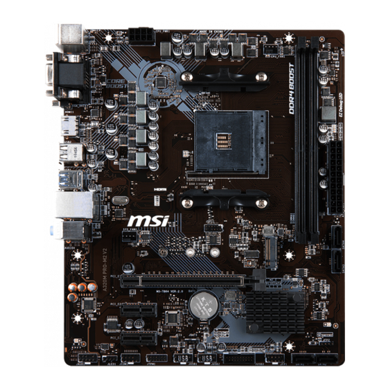 MSI A320M PRO-M2 V2 Handbuch