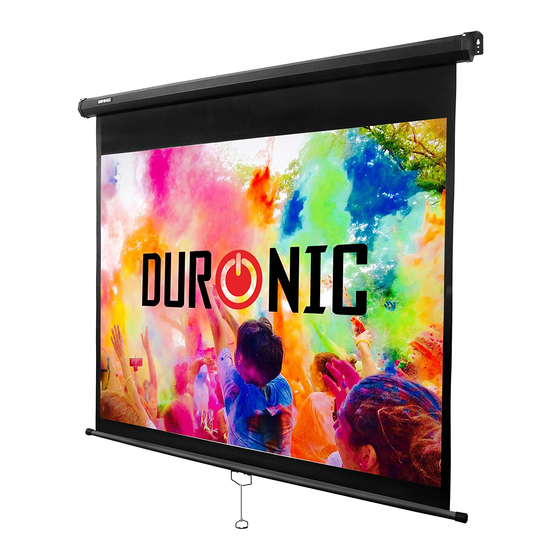 Duronic MPS - Projector Screen Bedienungsanleitung