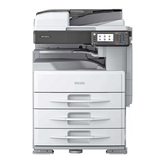 Ricoh MP 2001 Bedienungsanleitung