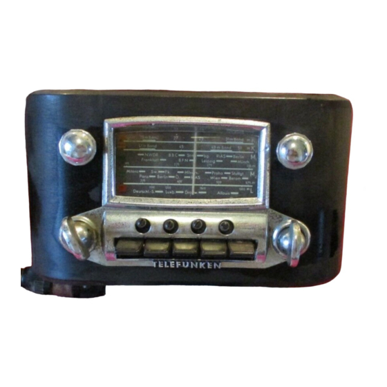 Telefunken Autosuper II A 51 M Bedienungsanleitung