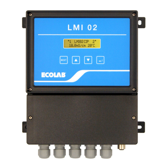 ECOLAB LMI 02 Bedienungsanleitung