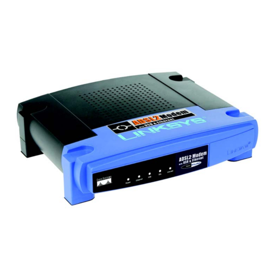 Linksys ADSL2MUE Schnellinstallationsanleitung