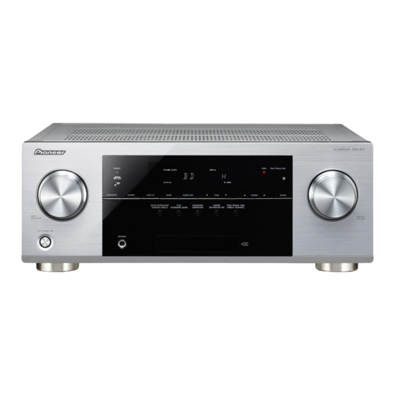 Pioneer VSX-827-K Bedienungsanleitung