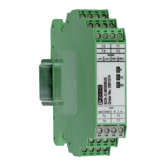 Phoenix Contact SCK-M-I-8S-20A Anwenderhandbuch