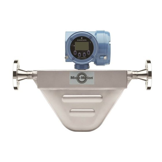 Emerson Micro Motion F-Serie Betriebsanleitung