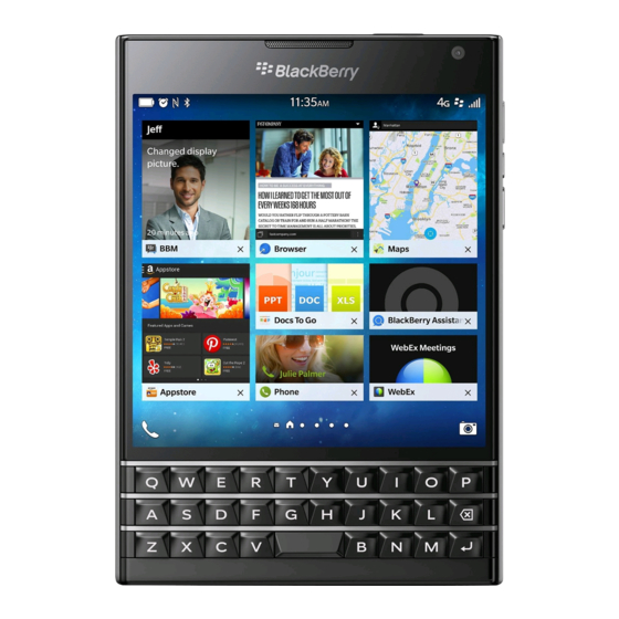 Blackberry SQW100-1/RGY181LW Handbücher