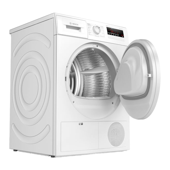 Bosch WTR83V02CH Gebrauchs- Und Aufstellanleitung