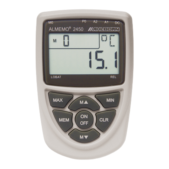 Ahlborn ALMEMO 2450-1L Bedienungsanleitung